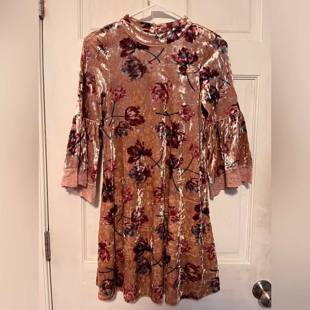 My Michelle Girls Velvet dress